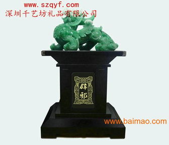 千艺坊仿玉貔貅系列工艺品摆件 匠心工艺与吉祥象征的完美结合